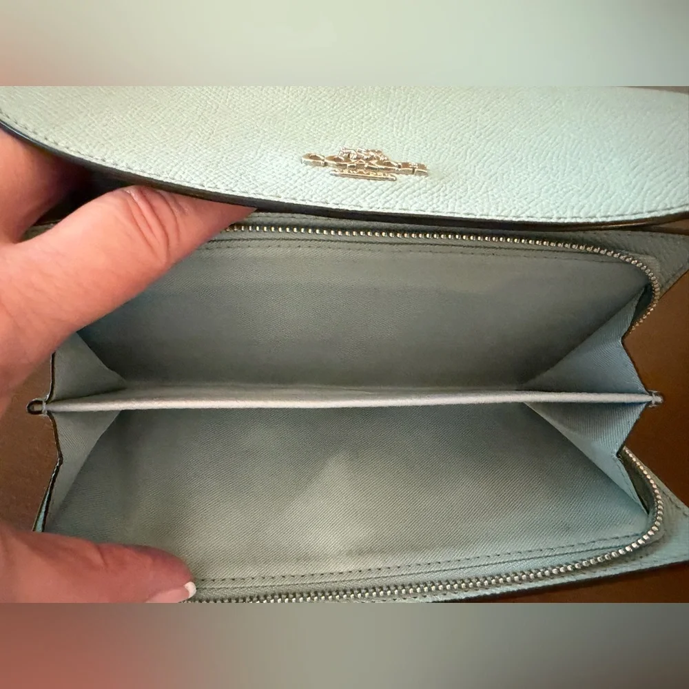**SALE**Coach Light Blue Women's Wallet - Picture 8 of 13